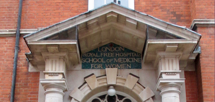 The entrance to the former London School of Medicine for Women